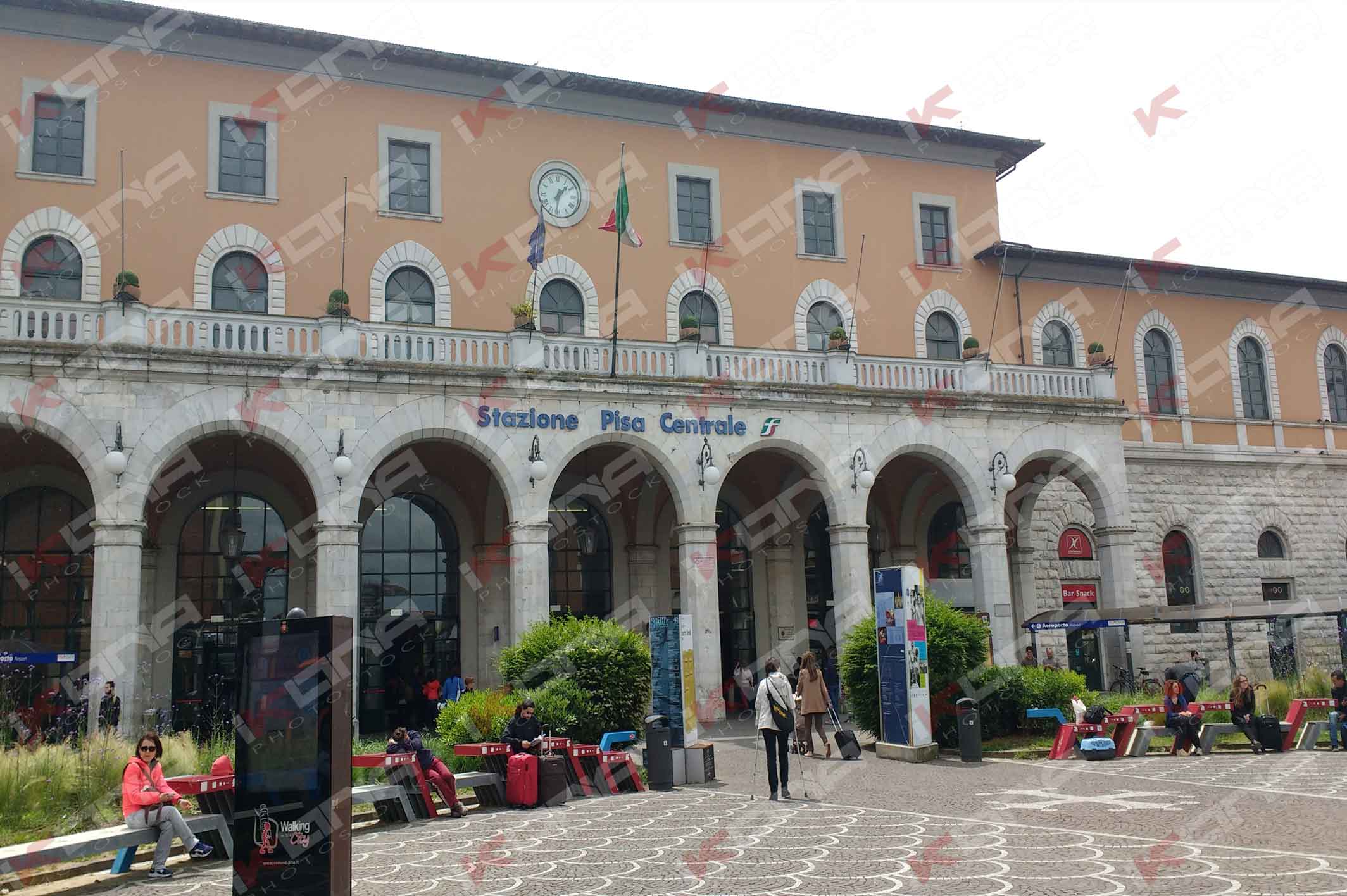 Pisa,Train,Station,Italy - IKONA STOCK IMAGES - ROYALTY FREE IMAGES